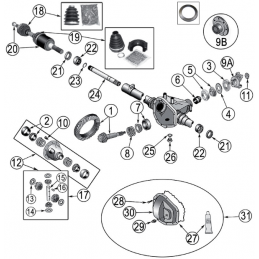 ASSALE ANTERIORE WRANGLER KJ